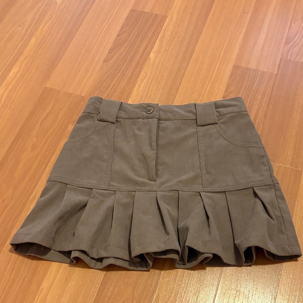 Sincerely Jules Tan Skater Skirt